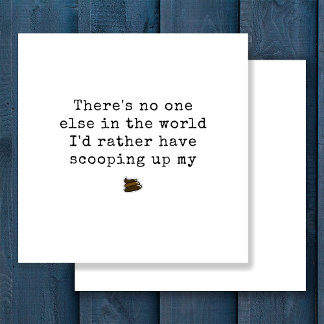 Simple Funny Father's Day From Dog Holiday Card