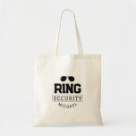 Simple Funny Ring Security Wedding Kid Tote Bag<br><div class="desc">This cute wedding kid tote bag makes the perfect gift for your ring security on your wedding day! It features an illustration of a pair of aviator sunglasses with the caption "Ring Security". This tote can be easily customised with your name.</div>