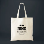 Simple Funny Ring Security Wedding Kid Tote Bag<br><div class="desc">This cute wedding kid tote bag makes the perfect gift for your ring security on your wedding day! It features an illustration of a pair of aviator sunglasses with the caption "Ring Security". This tote can be easily customised with your name.</div>