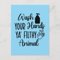 Simple Funny Wash Your Hands Bathroom Reminder