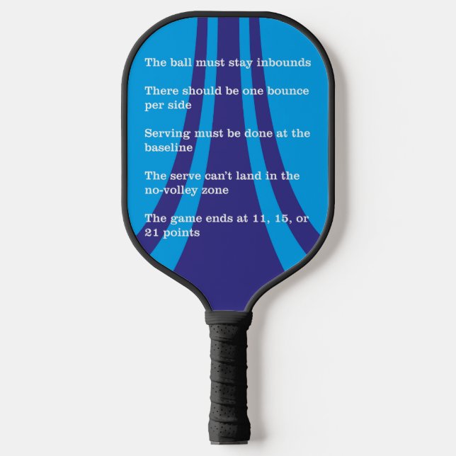 Simple Futuristic Paddle Design With Rules (Front)