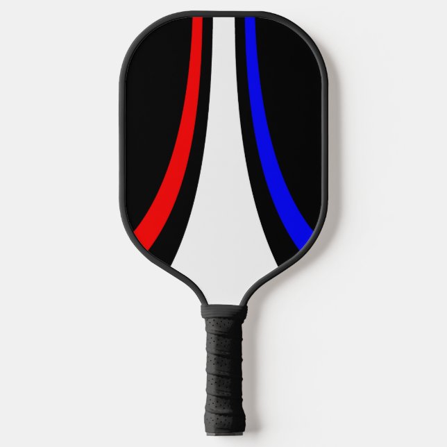 Simple Futuristic Red-White-Blue Paddle Design (Front)