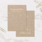 Simple General Store Kraft Earring Display Card