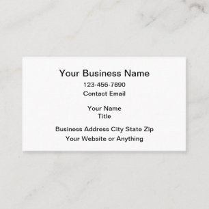 Simple Generic Business Card Starter Design