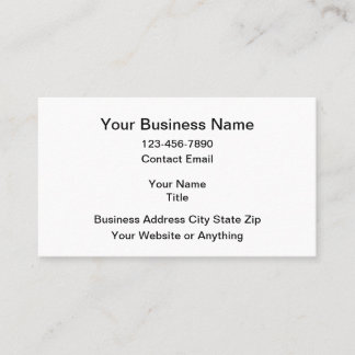 Simple Generic Business Card Starter Design