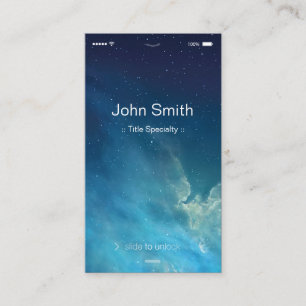 Simple Generic Flat UI Style - Unique Designed Business Card