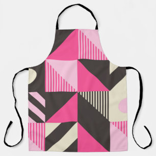 Simple geometric artwork with editable bold blocks apron