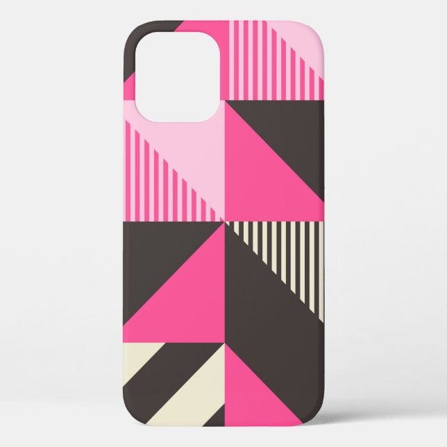 Simple geometric artwork with editable bold blocks Case-Mate iPhone case (Back)