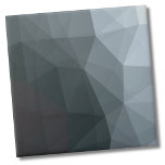 Simple Geometric Black Gradient Tile<br><div class="desc">This interesting modern abstract colour blocked pattern features different shades of grey and black and has both an ombre effect as well. The bottom corner does have a bit of a warmer hue, just to point it out. Whether you want to use this tile as a little coaster or trivet...</div>