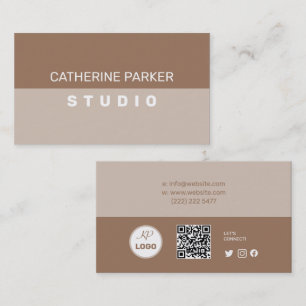 Simple Geometric Business Card