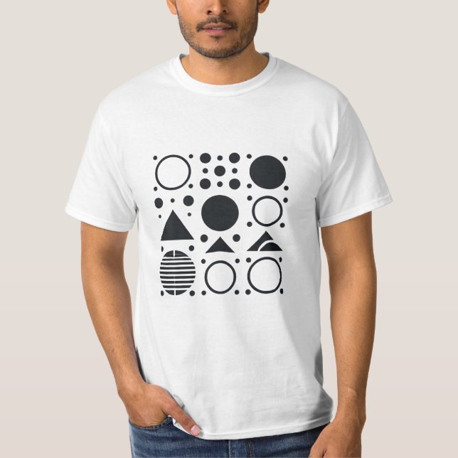 Simple Geometric Design T-Shirt (Front)