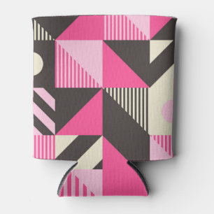 Simple Geometric Scandinavian Artwork Can Cooler
