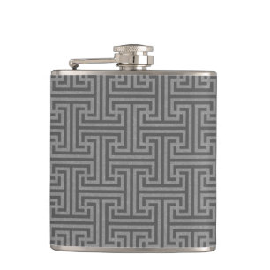 Simple geometric shapes hip flask