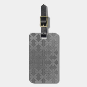 Simple geometric shapes luggage tag