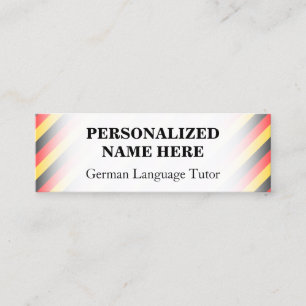 Simple German Tutor Business Card