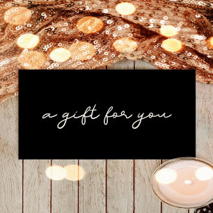 Simple gift certificate