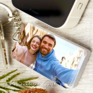 Simple Gift For Boyfriend Custom Photo Key Ring