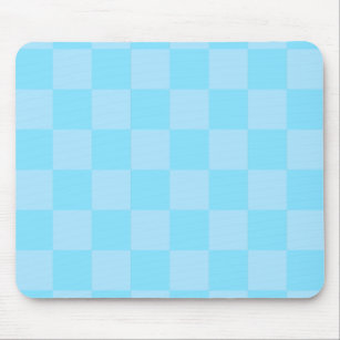 Simple Gingham Chequerboard Pattern Mousepad