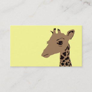 simple giraffe business card