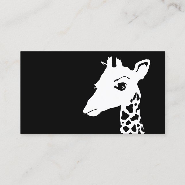 simple giraffe business card (Front)