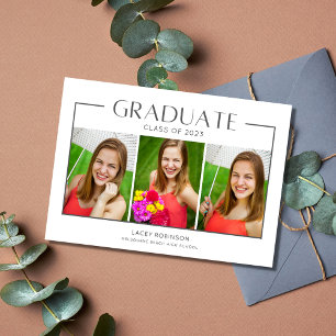 Simple Girl 3 Photo High School Graduation