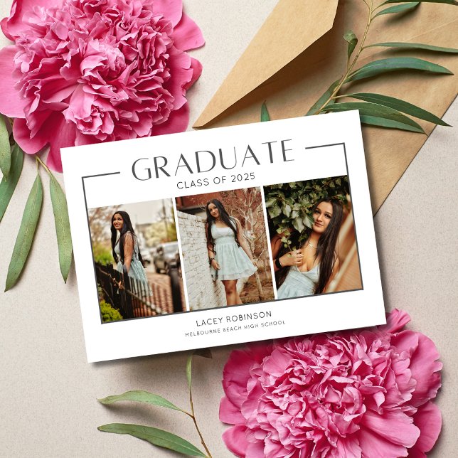 Simple Girl 3 Photo High School Graduation  (Simple Girl 3 Photo High School Graduation)