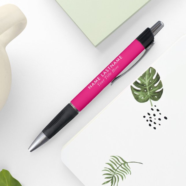 Simple Girly Bright Pink Elegant Modern Name Title (Creator Uploaded)