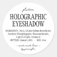 Simple Glitter Holographic Eyeshadow Ingredients