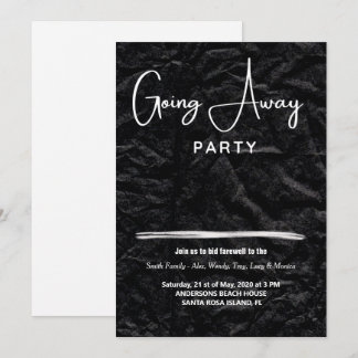  simple going away party invitations