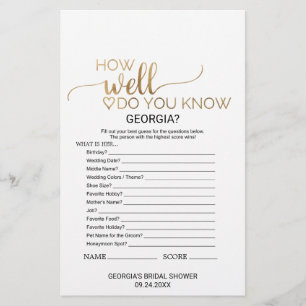 Simple Gold Calligraphy What's In Your Purse Game