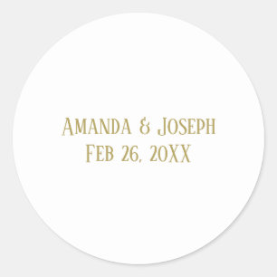 Simple Gold - Circle Sticker