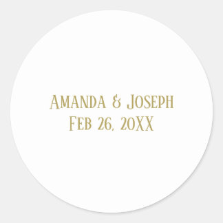 Simple Gold - Circle Sticker