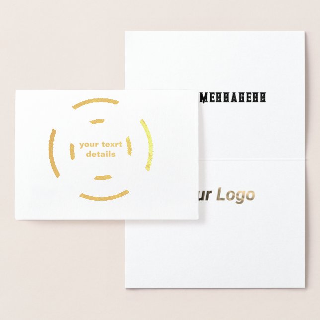 SIMPLE GOLD COLOR CONGRATULATION CARD (Display)