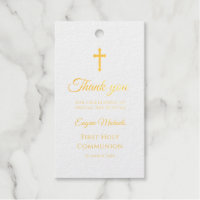 simple gold cross first communion
