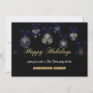 Simple gold Happy New Year Cards