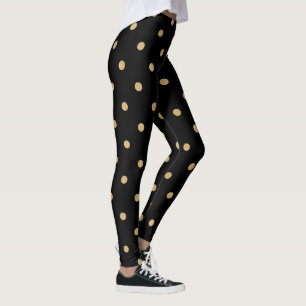 Simple Gold Polka Dots Leggings