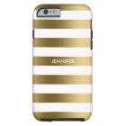 Simple Gold Stripes On White Background