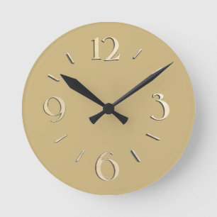 Simple Gold Wall Clock