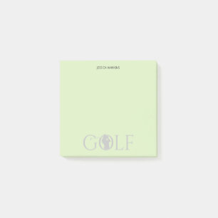 Simple Golf Fan Personal Stationery Post-it Notes