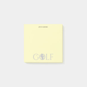 Simple Golf Fan Personal Stationery Post-it Notes