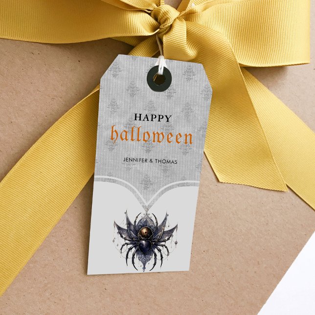 Simple gothic Halloween party Gift Tags (Creator Uploaded)