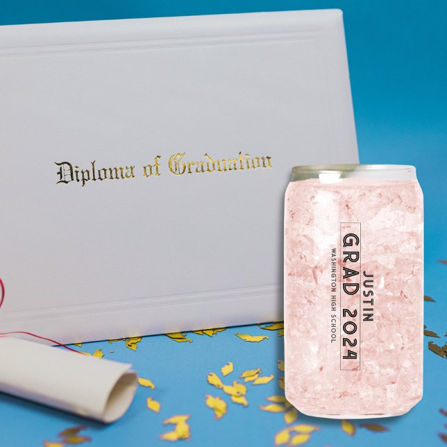 Simple Grad 2024 High School Graduation   Can Glass (Creator Uploaded)