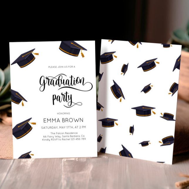 Simple Grad Party Invitation, Graduation 2024 Invitation (Creator Uploaded)