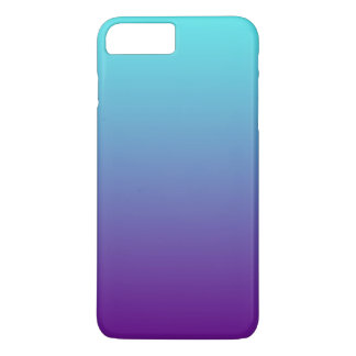 Simple Gradient Background Purple Turquoise Blue Case-Mate iPhone Case