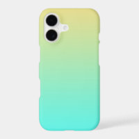 Simple Gradient Pastel Yellow Turquoise