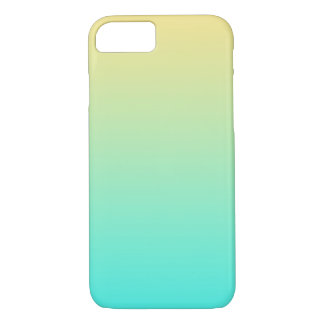 Simple Gradient Pastel Yellow Turquoise Case-Mate iPhone Case