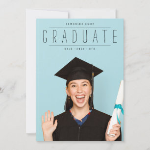 SIMPLE GRADUATE FULL BLEAD PHOTO University Announcement
