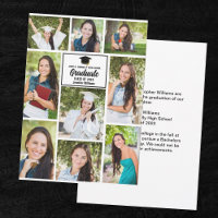 Simple Graduate Photo Collage Chic Graduation