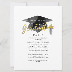 Simple Graduation 2025 Minimalist Grad Party