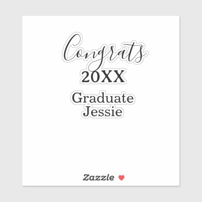 Simple graduation congratulations minimal add clas (Sheet)